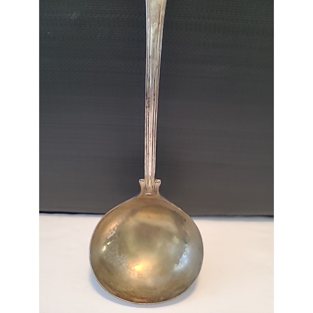 Silver Plated Sheffield England Company Ladle 12" Long And 4" Wide - Picture 3 of 9